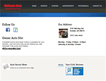 Tablet Screenshot of midtownautorepair.net